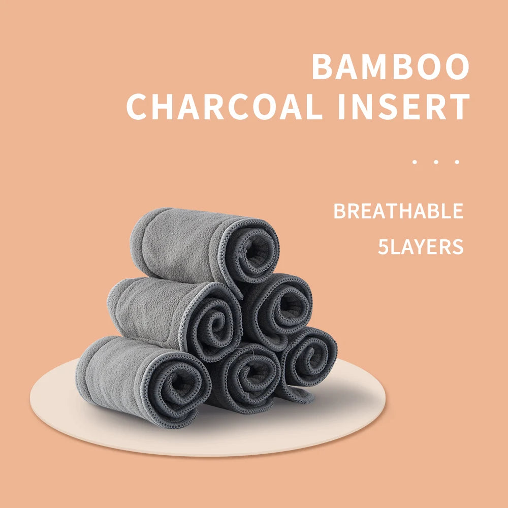 ⏰Promo 8 Abs. Bambú Charcoal 5 Capas con ✈️ Envío Gratis